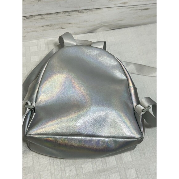 Minnie Mouse Disney 100 Platinum Small Silver Iridescent Bioworld Bag Backpack